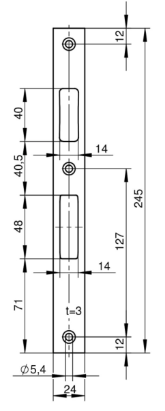 Flachschließblech Nr. 9306